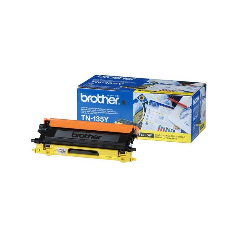 Toner Brother TN-135Y, 4000 stran (TN135Y) žlutý, toner, brother, tn-135y, 4000, stran, tn135y, žlutý