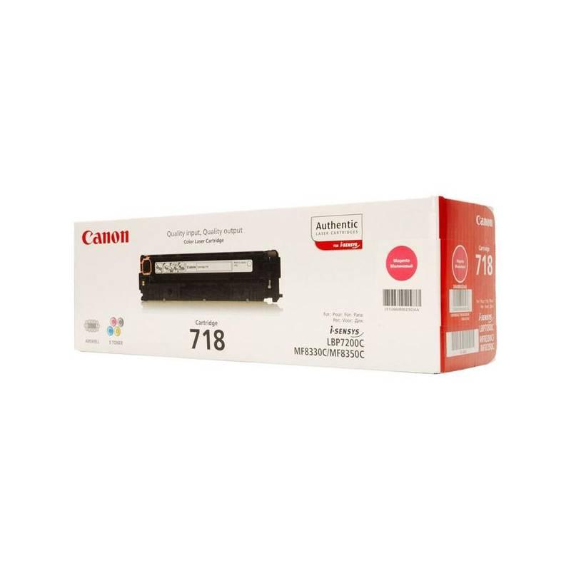 Toner Canon CRG-718M, 2,9K stran (2660B002) červený, toner, canon, crg-718m, stran, 2660b002, červený