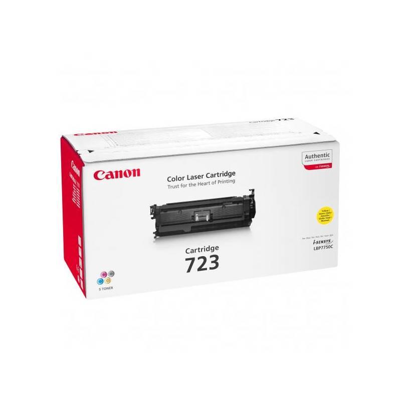 Toner Canon CRG-723Y, 8,5K stran (2641B002) žlutý, toner, canon, crg-723y, stran, 2641b002, žlutý
