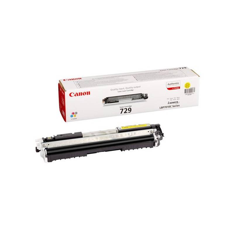 Toner Canon CRG-729Y, 1K stran (4367B002) žlutý, toner, canon, crg-729y, stran, 4367b002, žlutý