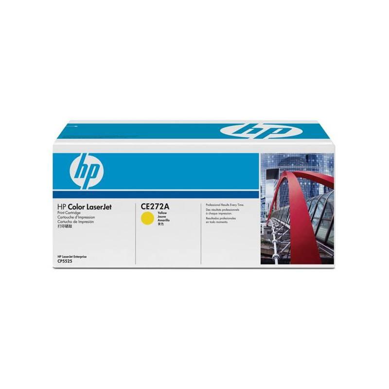 Toner HP CE272A, 15K stran (CE272A) žlutá, toner, ce272a, 15k, stran, žlutá