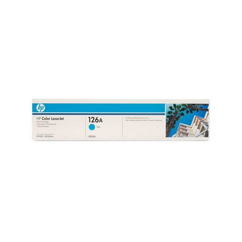 Toner HP CE311A, 1K stran (CE311A) modrá, toner, ce311a, stran, modrá