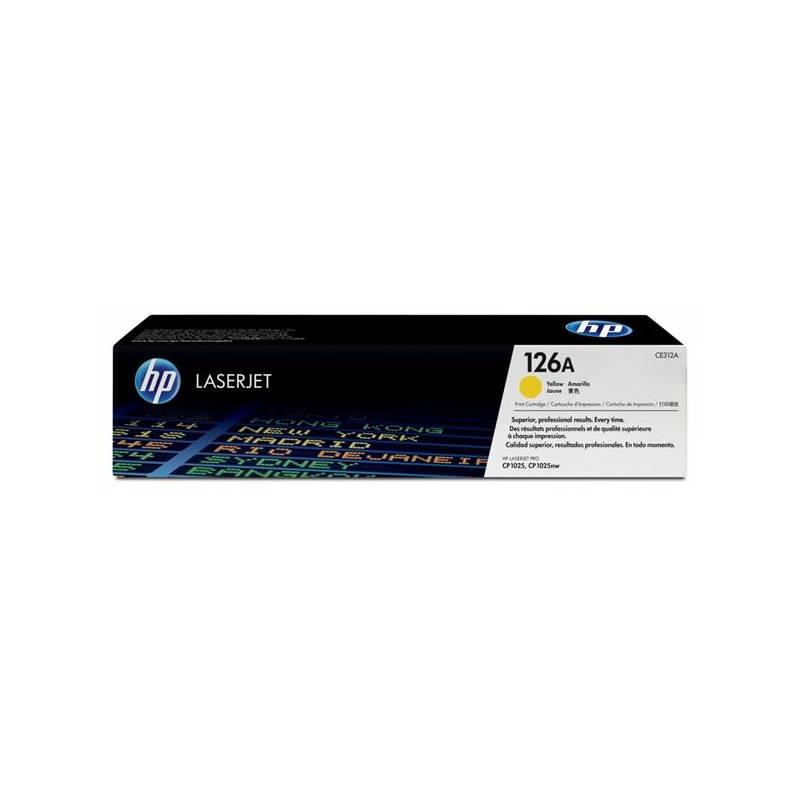 Toner HP CE312A, 1K stran (CE312A) žlutá, toner, ce312a, stran, žlutá