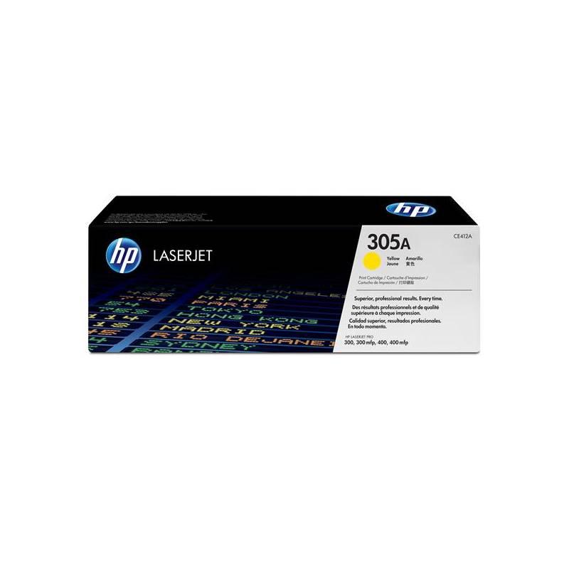 Toner HP CE412A, 2,6K stran (CE412A) žlutý, toner, ce412a, stran, žlutý