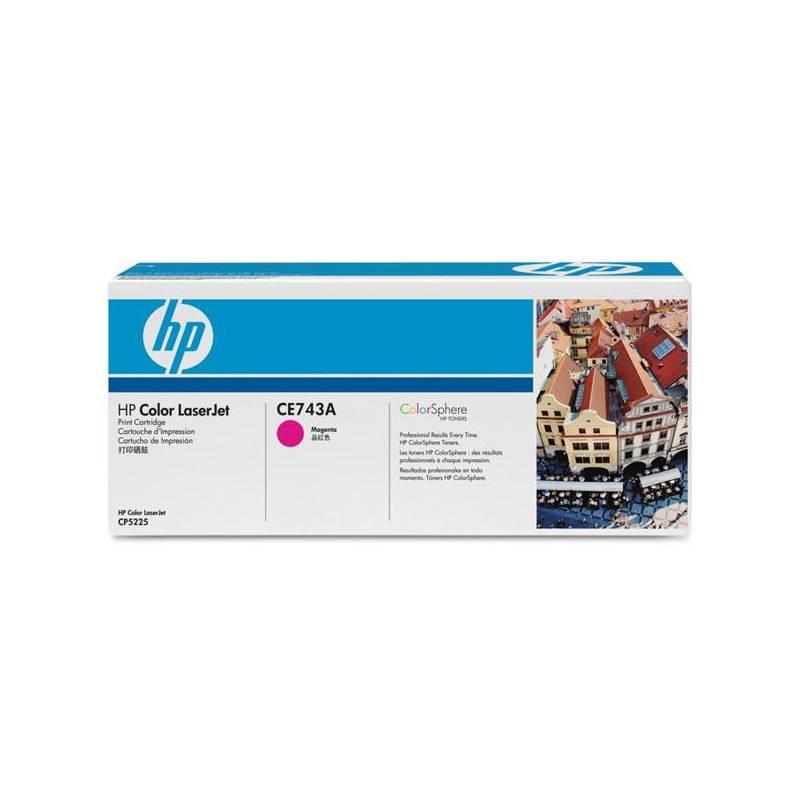 Toner HP CE743A, 7,3K stran (CE743A) červená, toner, ce743a, stran, červená