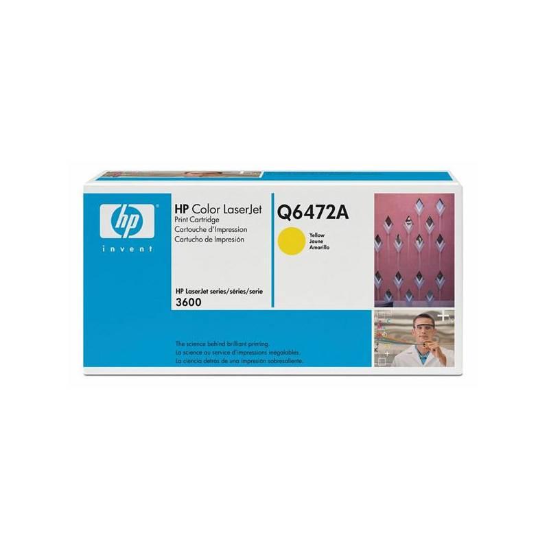 Toner HP Q6472A, 4K stran (Q6472A) žlutá, toner, q6472a, stran, žlutá