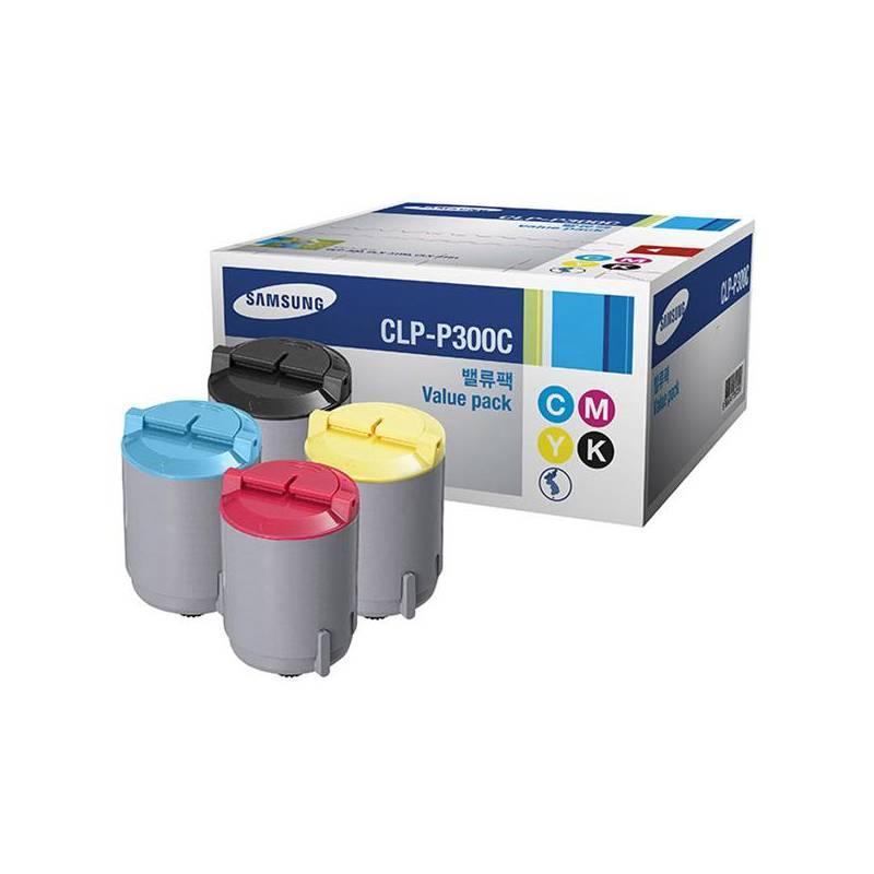 Toner Samsung CLP-P300C, 1K stran (CLP-P300C/ELS) černý/červený/modrý/žlutý, toner, samsung, clp-p300c, stran, els, černý, červený, modrý, žlutý