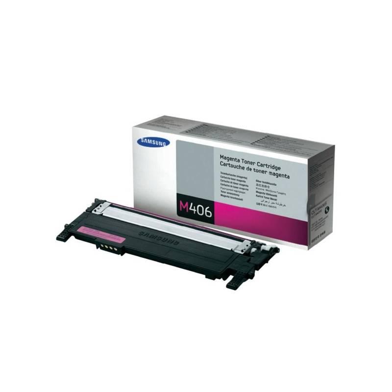 Toner Samsung CLT-M406S, 1K stran (CLT-M406S/ELS) červený, toner, samsung, clt-m406s, stran, els, červený