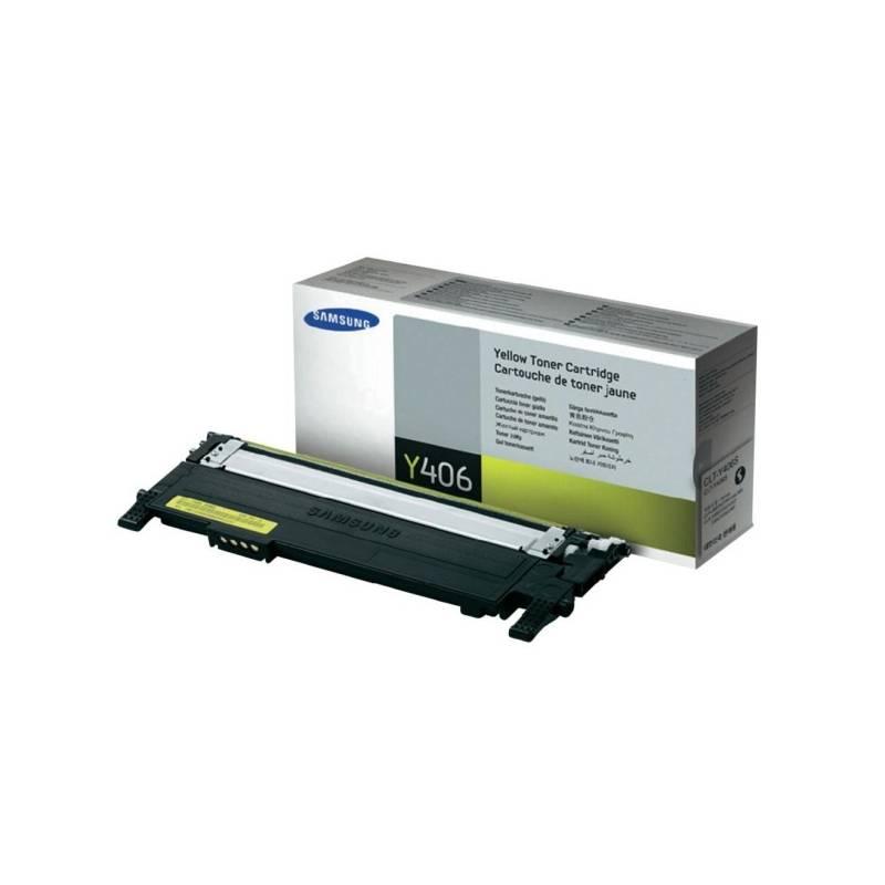 Toner Samsung CLT-Y406S, 1K stran (CLT-Y406S/ELS) žlutý, toner, samsung, clt-y406s, stran, els, žlutý