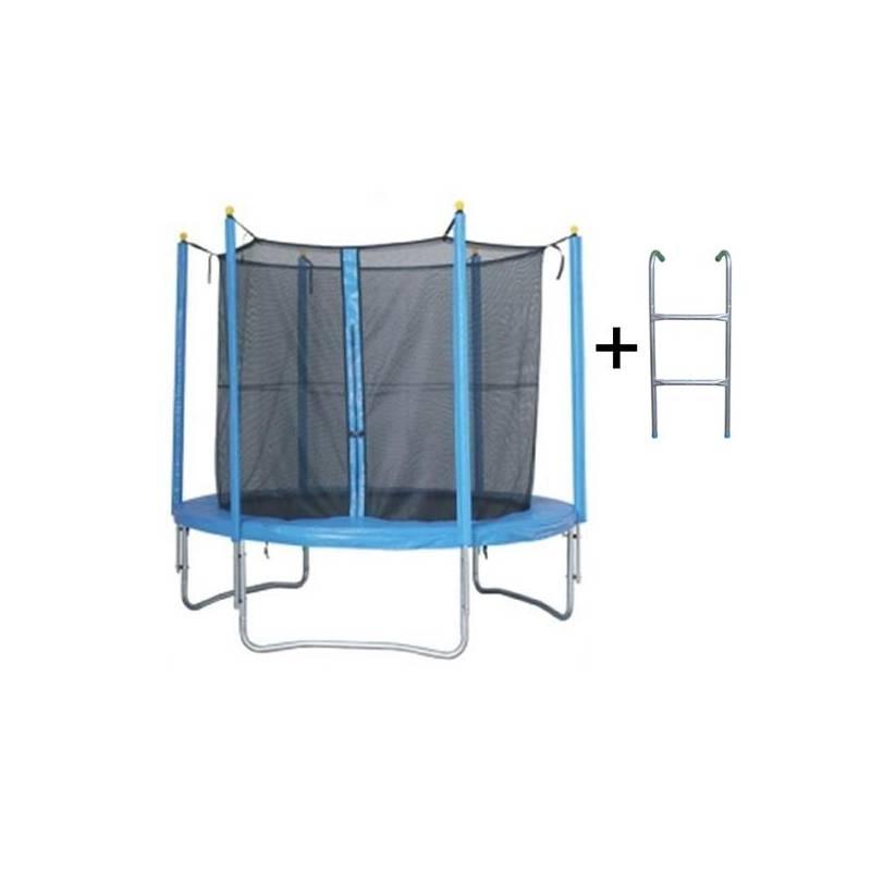 Trampolína Rulyt 244cm x 68 basic, síť + schůdky ZDARMA modrá, trampolína, rulyt, 244cm, basic, síť, schůdky, zdarma, modrá