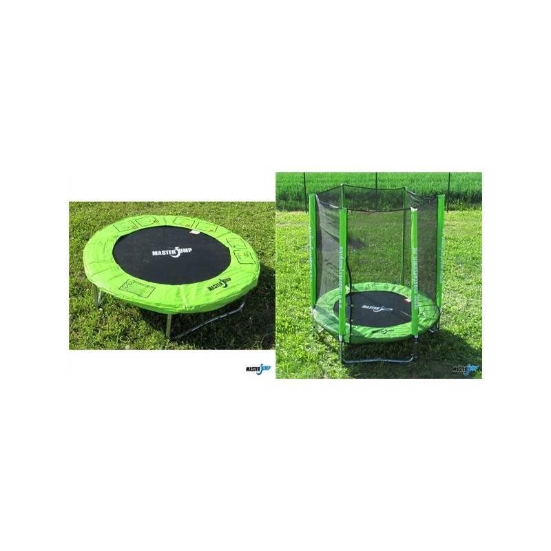 Trampolínový set Masterjump SET 182 cm + Ochranná síť Masterjump na trampolíny 182 cm zelená barva, trampolínový, set, masterjump, set, 182, ochranná, síť