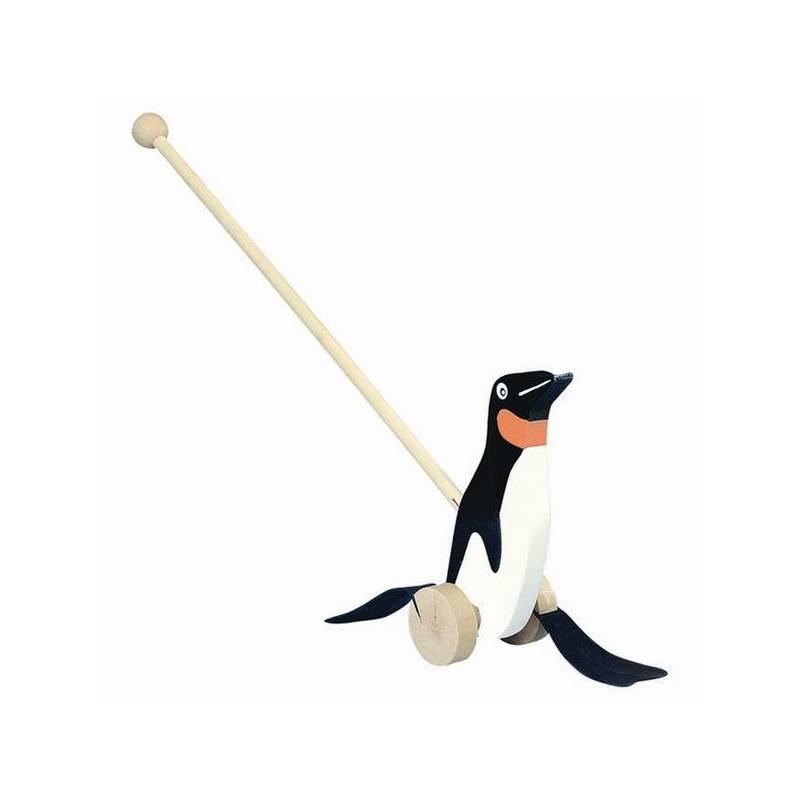 Tučňák na tyči Bino - černobílý, tučňák, tyči, bino, černobílý
