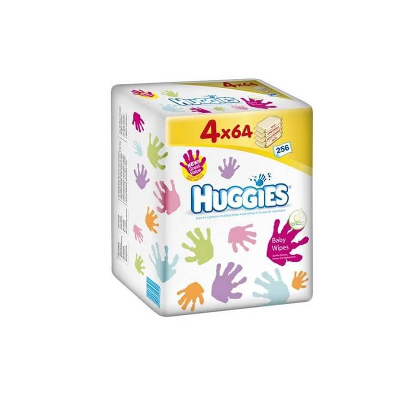 Ubrousky čistící Huggies Everyday Quatro Pack 4x64ks, ubrousky, čistící, huggies, everyday, quatro, pack, 4x64ks