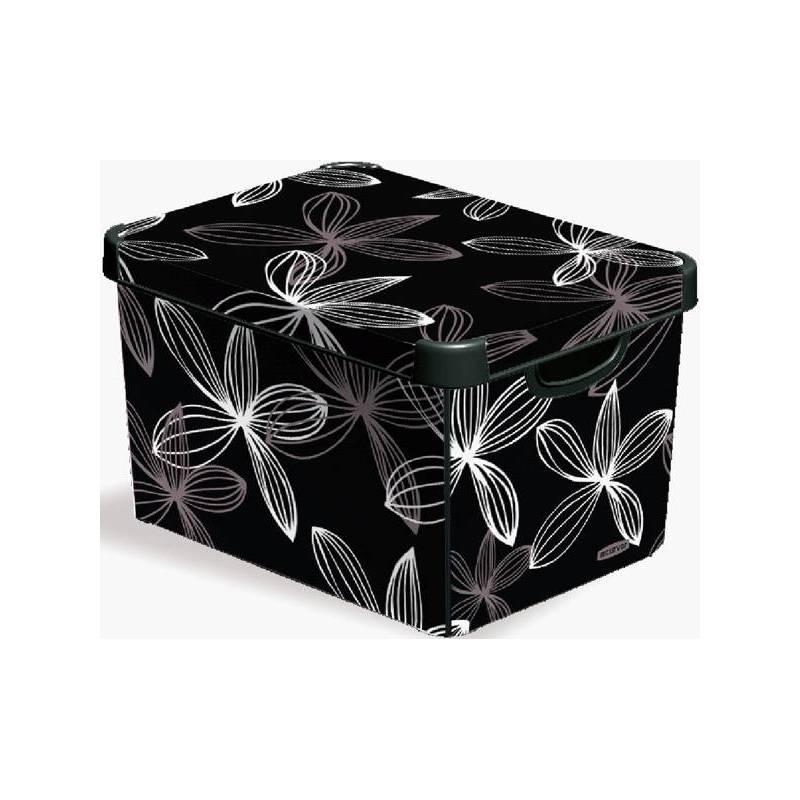 Úložný box Curver Black Lily 04710-D66, vel. S černý/bílý, Úložný, box, curver, black, lily, 04710-d66, vel, černý, bílý