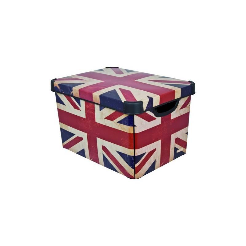 Úložný box Curver Decoboxes Stockholm British Flag vel. L, Úložný, box, curver, decoboxes, stockholm, british, flag, vel