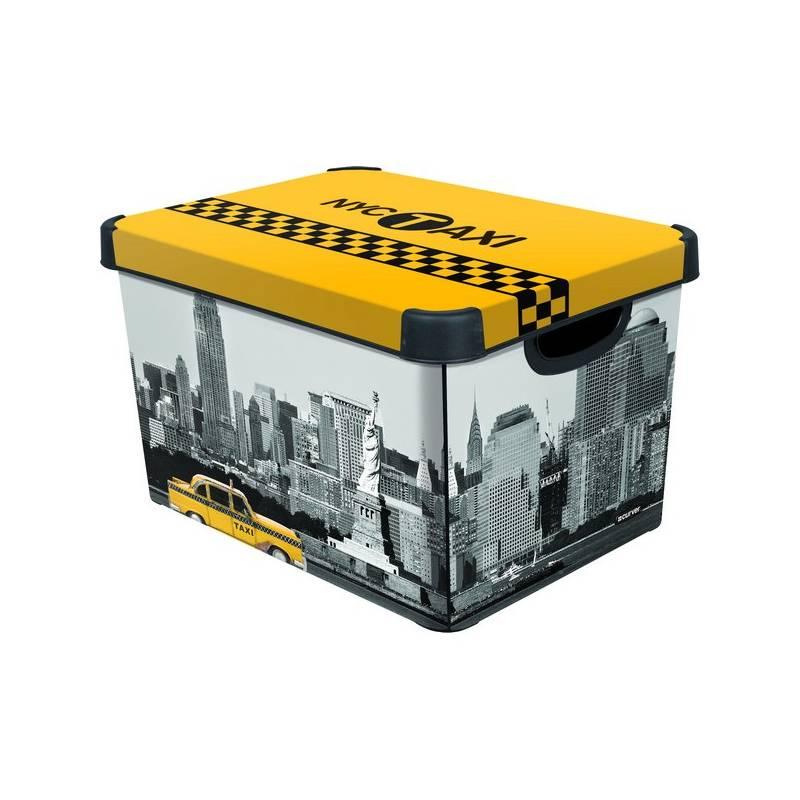 Úložný box Curver Decoboxes Stockholm New York vel. L, Úložný, box, curver, decoboxes, stockholm, new, york, vel