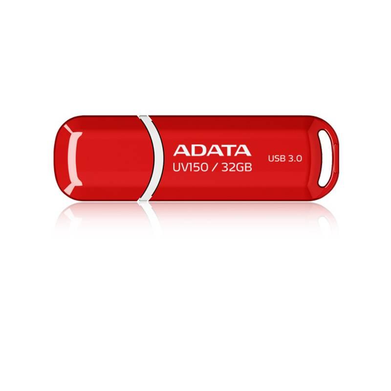 USB flash disk A-Data DashDrive UV150 32GB (AUV150-32G-RRD) červený, usb, flash, disk, a-data, dashdrive, uv150, 32gb, auv150-32g-rrd, červený