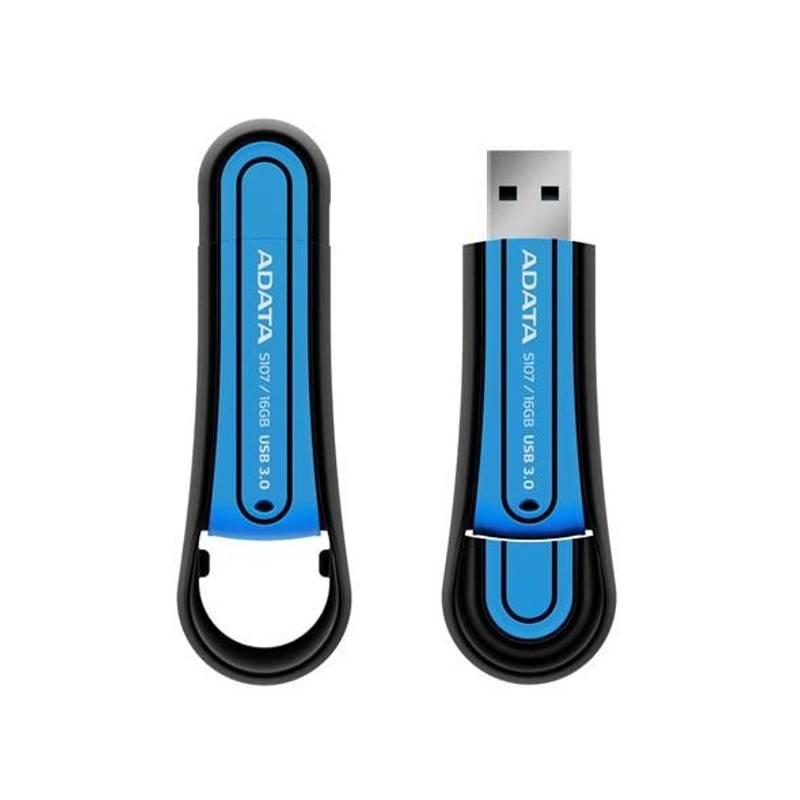 USB flash disk A-Data Superior S107 16GB (AS107-16G-RBL) modrý, usb, flash, disk, a-data, superior, s107, 16gb, as107-16g-rbl, modrý