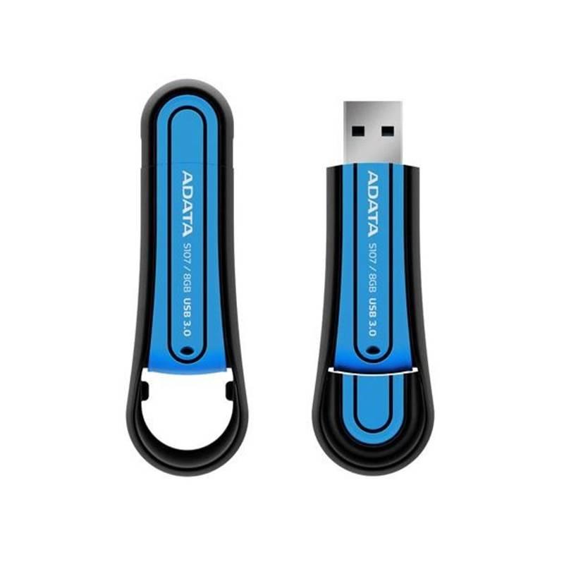 USB flash disk A-Data Superior S107 8GB (AS107-8G-RBL) modrý, usb, flash, disk, a-data, superior, s107, 8gb, as107-8g-rbl, modrý