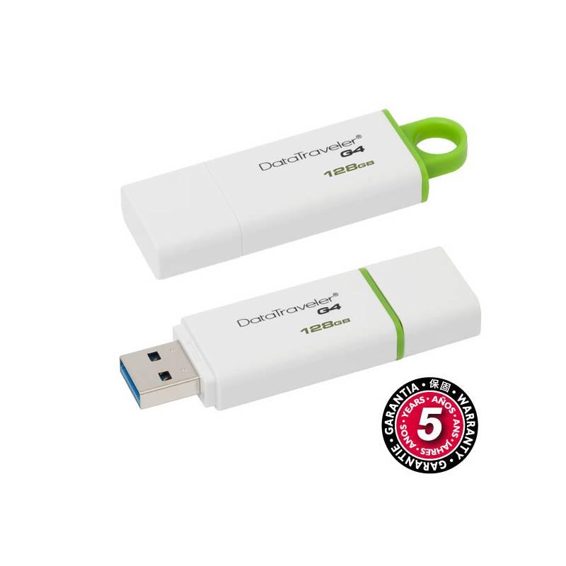 USB flash disk Kingston DataTraveler G4 128GB (DTIG4/128GB) zelený, usb, flash, disk, kingston, datatraveler, 128gb, dtig4, zelený