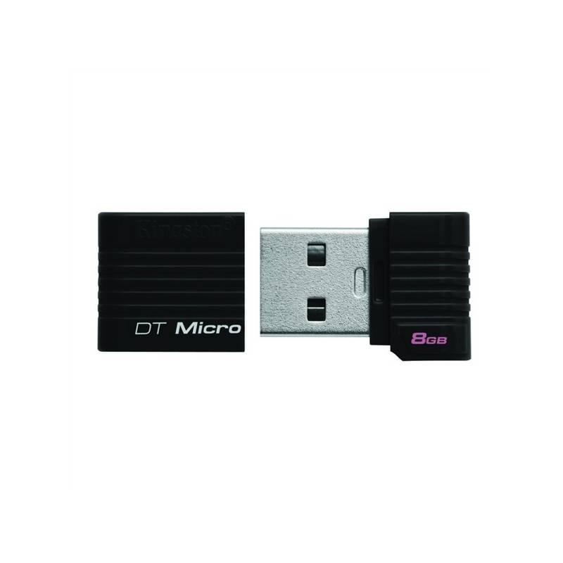 USB flash disk Kingston DataTraveler Micro 8GB (DTMCK/8GB) černý, usb, flash, disk, kingston, datatraveler, micro, 8gb, dtmck, černý