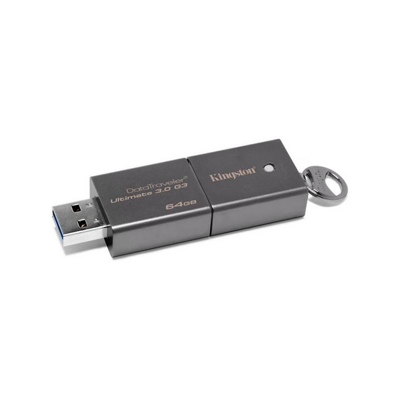 USB flash disk Kingston DataTraveler Ultimate 3.0 G3 64GB (DTU30G3/64GB), usb, flash, disk, kingston, datatraveler, ultimate, 64gb, dtu30g3