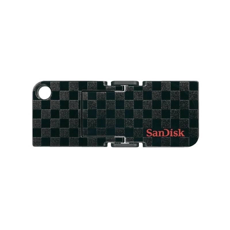 USB flash disk Sandisk Cruzer Pop 16GB Checkerboard (114905) černý, usb, flash, disk, sandisk, cruzer, pop, 16gb, checkerboard, 114905, černý