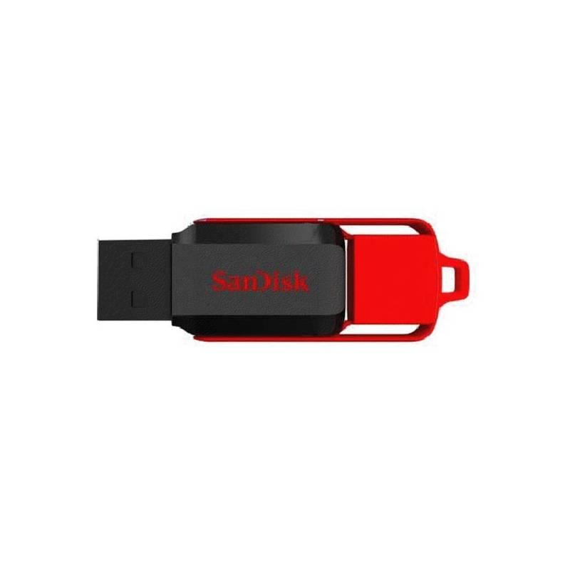 USB flash disk Sandisk Cruzer Switch 16GB (SDCZ52-016G-B35) černý/červený, usb, flash, disk, sandisk, cruzer, switch, 16gb, sdcz52-016g-b35, černý, červený