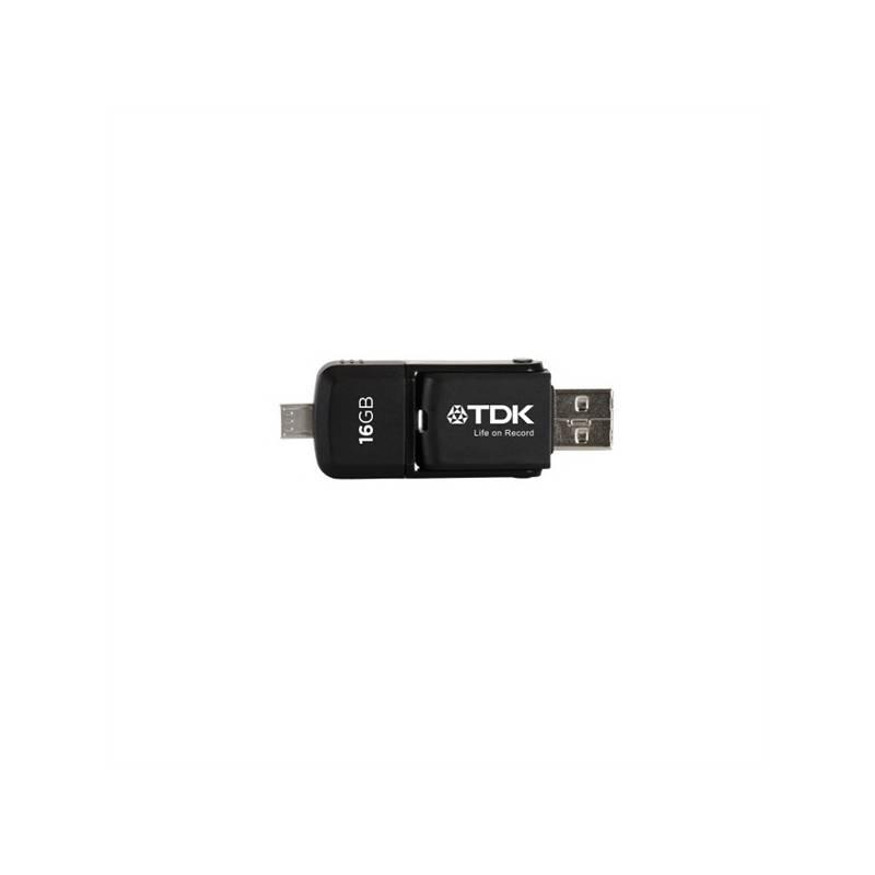 USB flash disk TDK 16GB 2v1 OTG 2.0 (t79221), usb, flash, disk, tdk, 16gb, 2v1, otg, t79221