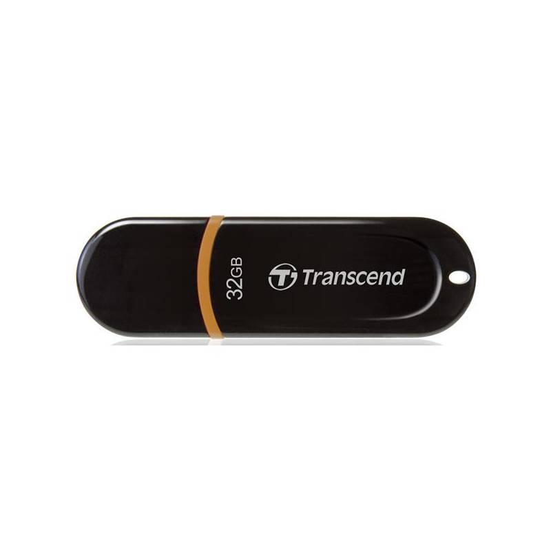 USB flash disk Transcend JetFlash 300 32GB (TS32GJF300) černý/oranžový, usb, flash, disk, transcend, jetflash, 300, 32gb, ts32gjf300, černý, oranžový