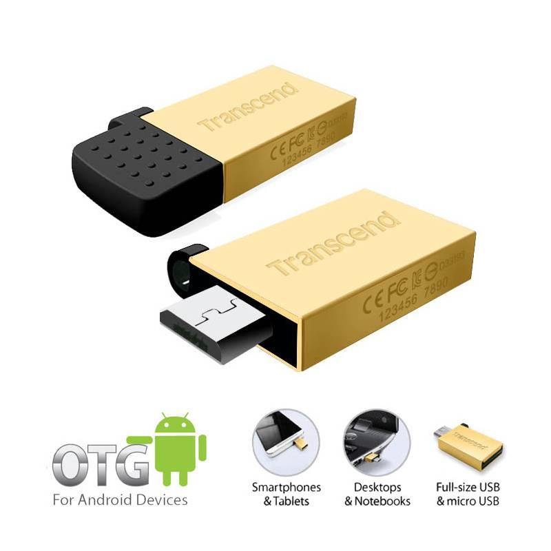USB flash disk Transcend JetFlash 380G 16GB micro (TS16GJF380G) zlatý, usb, flash, disk, transcend, jetflash, 380g, 16gb, micro, ts16gjf380g, zlatý