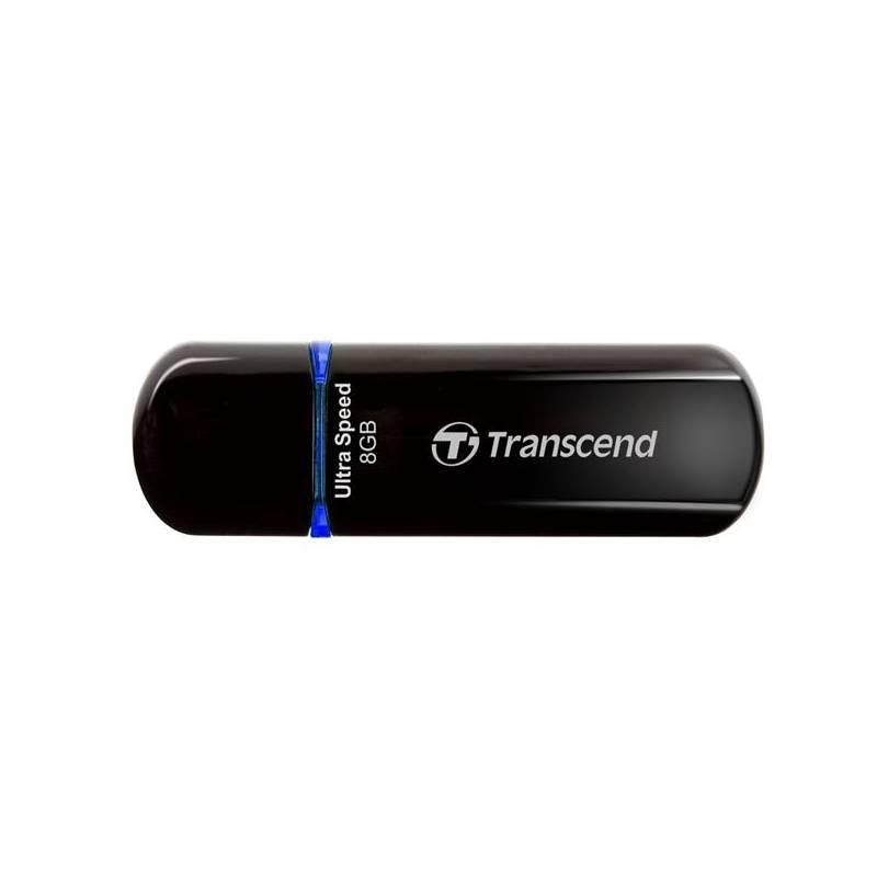 USB flash disk Transcend JetFlash 600 8GB (TS8GJF600) černý/modrý, usb, flash, disk, transcend, jetflash, 600, 8gb, ts8gjf600, černý, modrý