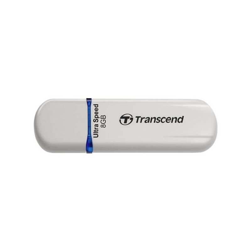 USB flash disk Transcend JetFlash 620 8GB (TS8GJF620) bílý/modrý, usb, flash, disk, transcend, jetflash, 620, 8gb, ts8gjf620, bílý, modrý