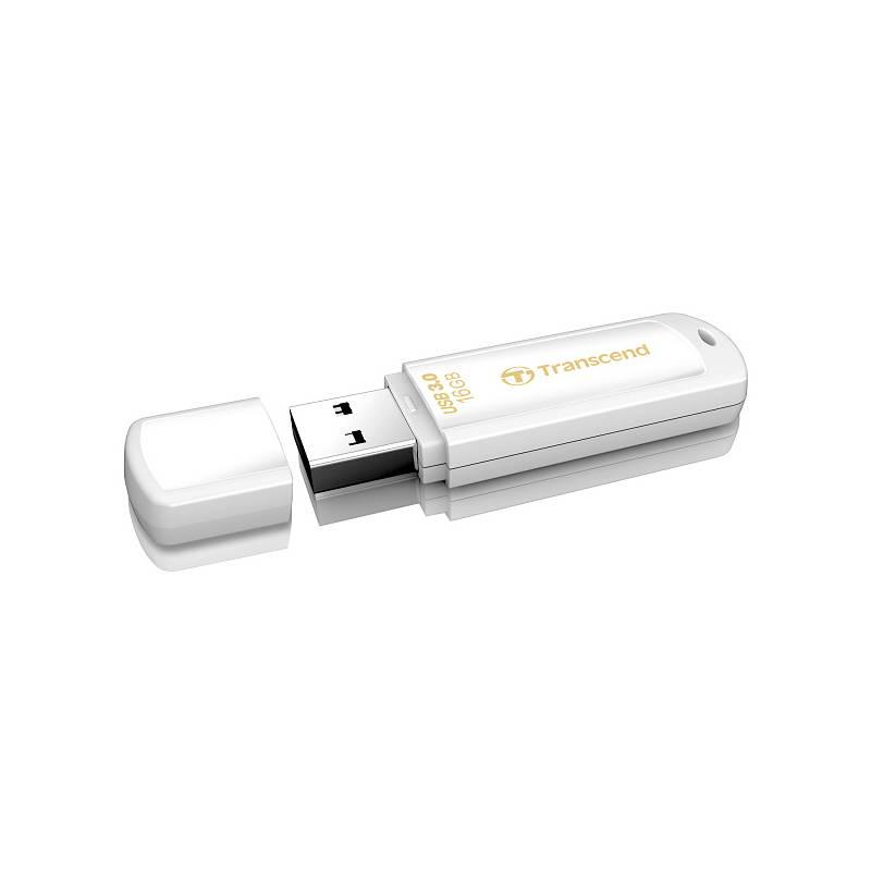 USB flash disk Transcend JetFlash 730 16GB (TS16GJF730) bílý, usb, flash, disk, transcend, jetflash, 730, 16gb, ts16gjf730, bílý