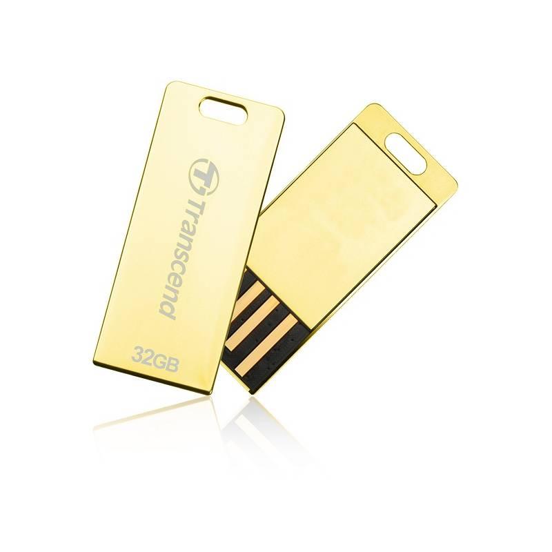 USB flash disk Transcend JetFlash T3G 32GB (TS32GJFT3G) zlatý, usb, flash, disk, transcend, jetflash, t3g, 32gb, ts32gjft3g, zlatý