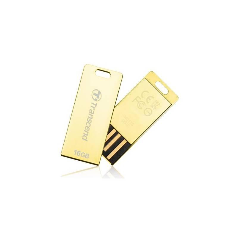 USB flash disk Transcend JetFlash T3G 8GB (TS8GJFT3G) zlatý, usb, flash, disk, transcend, jetflash, t3g, 8gb, ts8gjft3g, zlatý