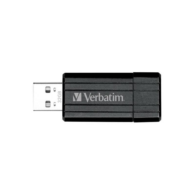USB flash disk Verbatim Store 'n' Go PinStripe 32GB (49064) černý, usb, flash, disk, verbatim, store, pinstripe, 32gb, 49064, černý