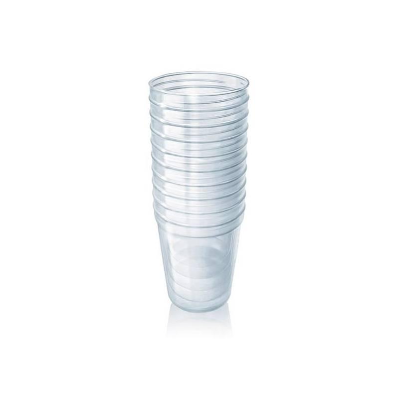 VIA pohárky AVENT 240 ml - 10 ks, průhledné, via, pohárky, avent, 240, průhledné