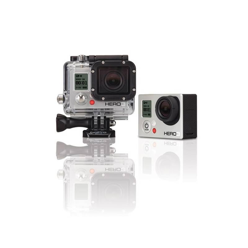 Videokamera GoPro HD HERO3 White Edition černá/stříbrná, videokamera, gopro, hero3, white, edition, černá, stříbrná