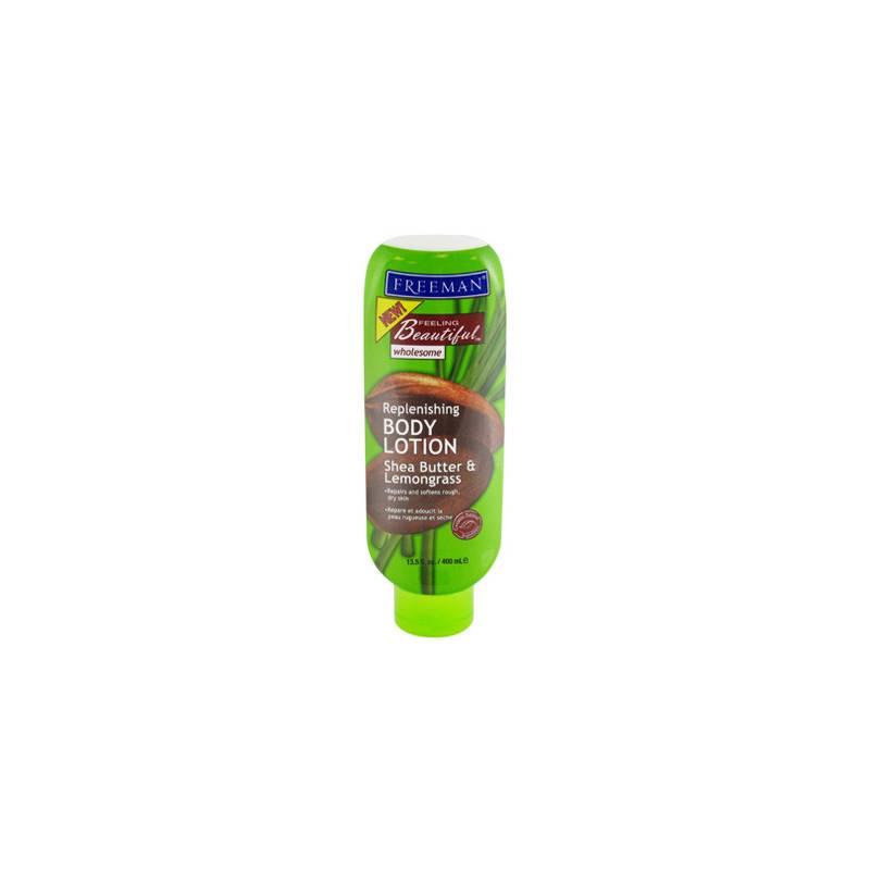 Vyživující tělové mléko s bambuckým máslem a citronovou trávou (Replenishing Body Lotion Shea Butter & Lemongrass) 400 ml, vyživující, tělové, mléko, bambuckým, máslem, citronovou, trávou
