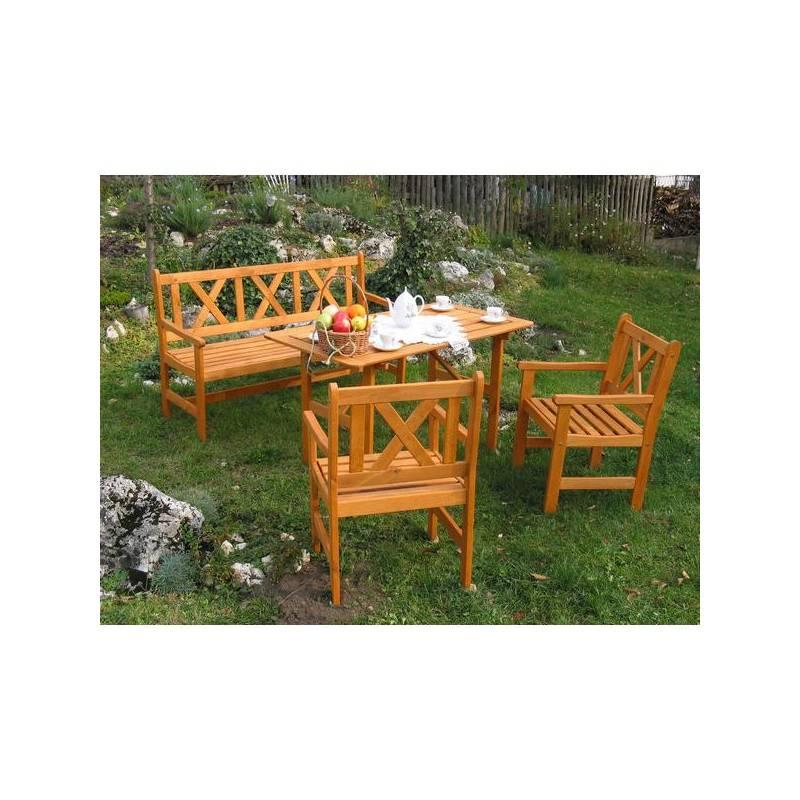 Zahradní set Royal Alpen dřevěný, oranžový, zahradní, set, royal, alpen, dřevěný, oranžový