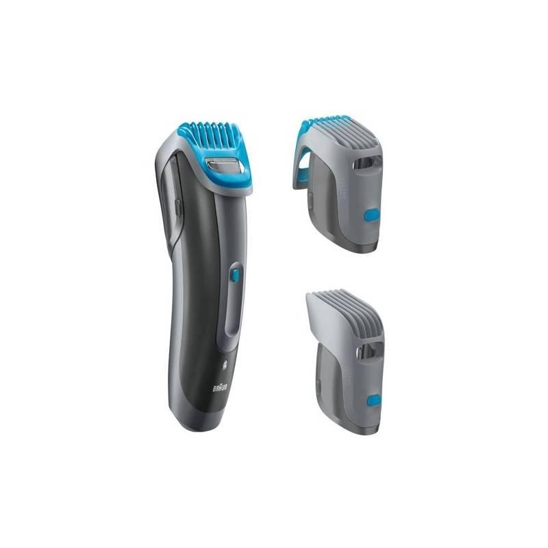 Zastřihovač vlasů Braun Cruzer6 Beard&Head černý/šedý, zastřihovač, vlasů, braun, cruzer6, beard, head, černý, šedý