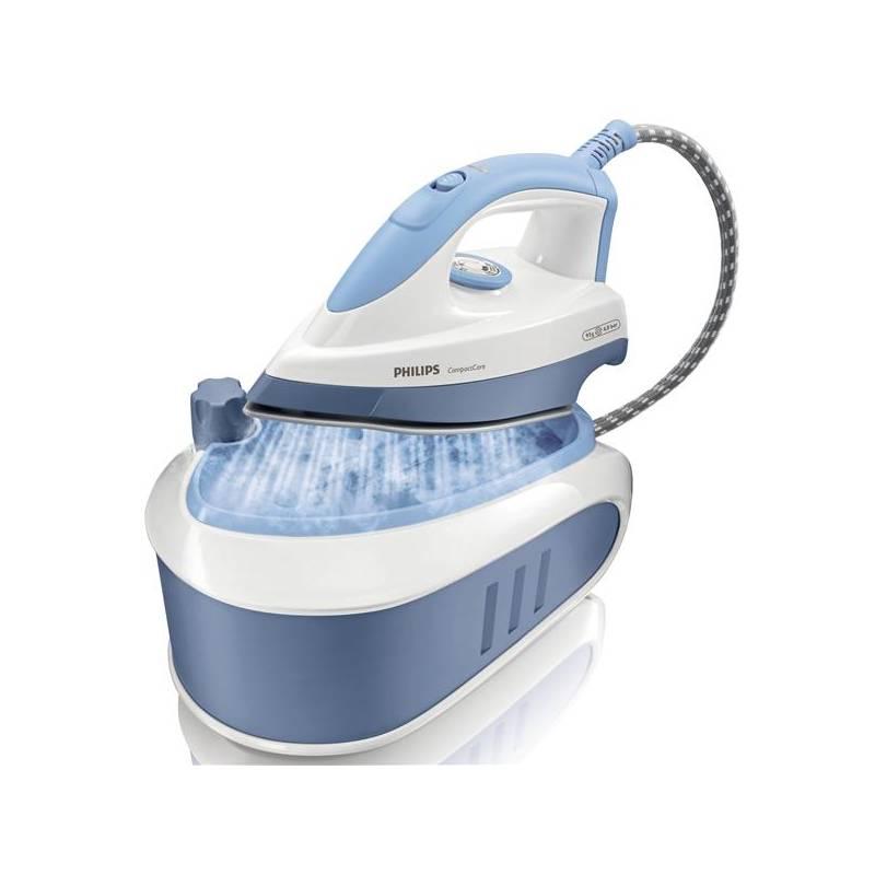 Žehlicí systém Philips CompactCare GC6510/02 bílá/modrá (vrácené zboží 8213127308), Žehlicí, systém, philips, compactcare, gc6510, bílá, modrá, vrácené