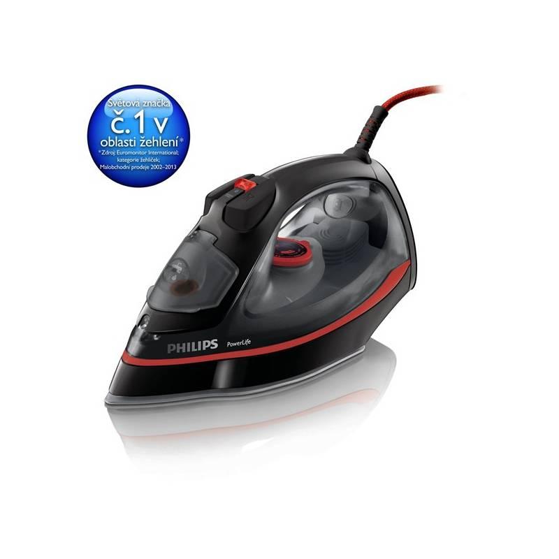 Žehlička Philips GC2965/80 černá/červená (vrácené zboží 8214031909), Žehlička, philips, gc2965, černá, červená, vrácené, zboží, 8214031909