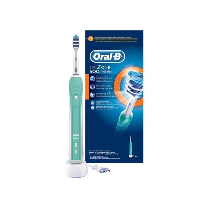 Zubní kartáček Oral-B TriZone D16.513 bílý/zelený, zubní, kartáček, oral-b, trizone, d16, 513, bílý, zelený