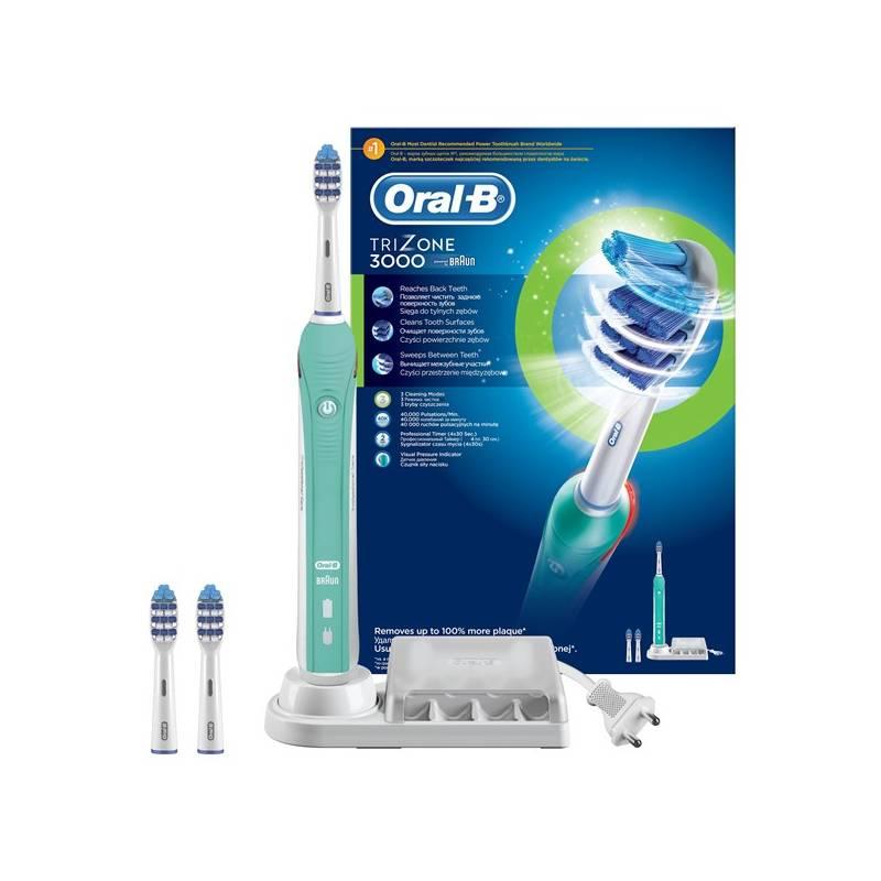 Zubní kartáček Oral-B TriZone D20.535 bílý/zelený, zubní, kartáček, oral-b, trizone, d20, 535, bílý, zelený