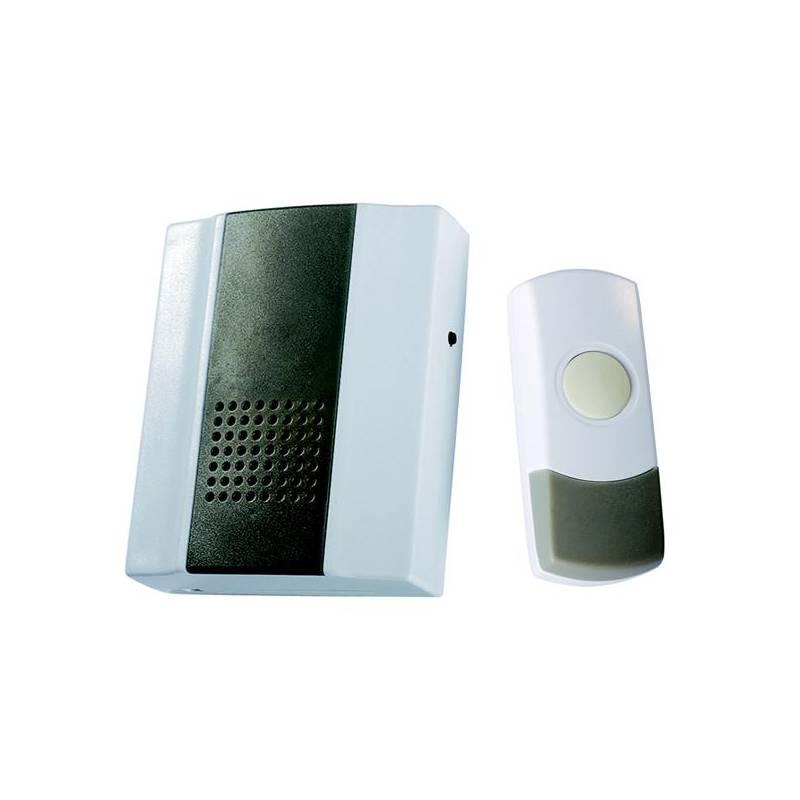 Zvonek bezdrátový OPTEX 990207, s dlouhým dosahem šedá barva/bílá barva, zvonek, bezdrátový, optex, 990207, dlouhým, dosahem, šedá, barva, bílá