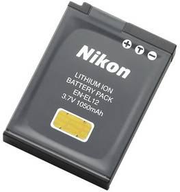 Akumulátor pro video/foto Nikon EN-EL12 pro P300/P310/AW100/S1100pj/S1200pj/S9300-S6150 šedý