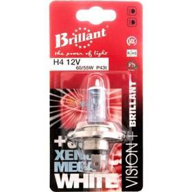 Autožárovka Brillant 12V H4 60/55W P43t +30% Xenon Mega White
