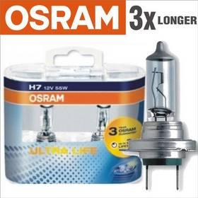 Autožárovky Osram 12V H7 55W PX26d 2ks Ultra Life 3x delší životnost